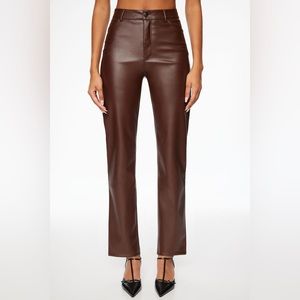 DYNAMITE | Gisele Faux Leather Straight Leg Pants